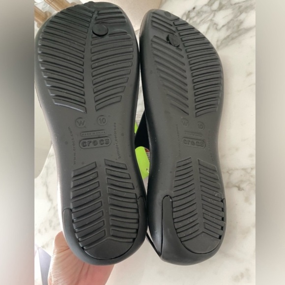 Crocs Sexi Serena Sandals Black New With Tags Beachy Resort Yacht - Picture 5 of 9